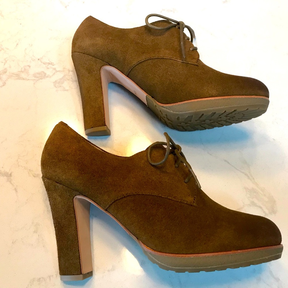 Talbots Brown Suede Oxford Pumps 8.5M